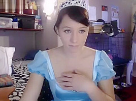 Melissa191 in princess halloween costume