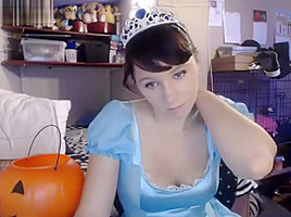 Melissa191 in princess halloween costume