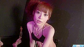 Miina Yoshihara deals cock between her lips in rough ways