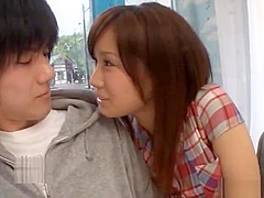 Minami Kojima horny Asian babe gets in hand work and a hardcore fucking