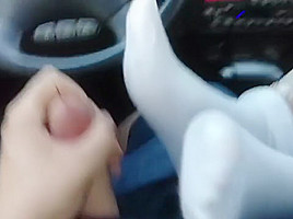Miss Chimira Frilly Sockjob Cumshot
