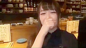 Momo Ichinose in bar