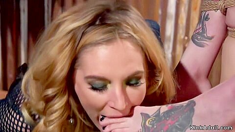 Mona Wales And Choky Ice - Blond Hair Lady Lesbian Anal Hardcore Fucks Alt Smoker