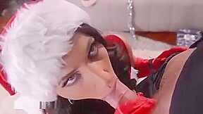 Mrs  Santa gets her fill of cock on X-mas eve