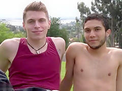 Muscle gay anal sex with creampie