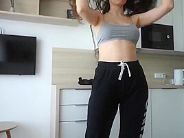 My Anny In Pretty Woman Rides Cock And Trembles With Orga