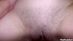 My Caucasian Friends Step daughter With Huge Hairy Ass Fucked On His Bed