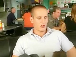 My College Girlfriend Giving Blowjob In Public Diner