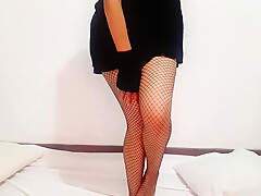 My Fishnet Stockings Make Me Horny Come Have Fun With Me