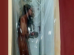 My Skinny Model Takes A Shower And Puts On A Sexy Costume 6 Min