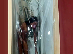 My Skinny Model Takes A Shower And Puts On A Sexy Costume 6 Min