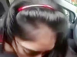 My little desi cousin Blow job in car Indian Pakistani