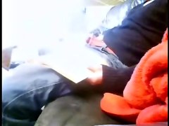 My mum home alone masturbates on couch