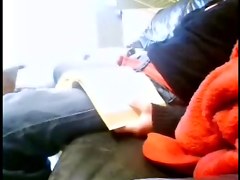 My mum home alone masturbates on couch