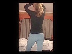 My wife in leggings