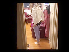 My wife in leggings 