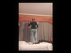 My wife in leggings 