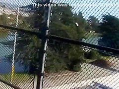 Naked above the motorway
