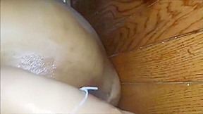 Native American BBW Amateur Sticks a Bottle in her Pussy