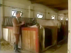 Natural Big Tits in a Barn