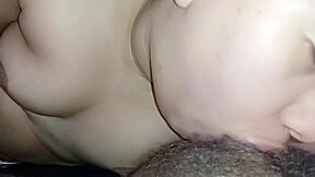 Naughty And Greedy Mouth Fucking A Hard Cock