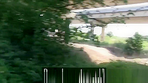 Naughty Czech blonde bangs outdoor pov