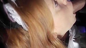 Naughty French Maid Kitty is Punished with Deep Throat & Fucking