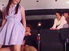 Naughty Japanese AV model enjoys public sex