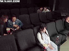 Naughty Japanese AV model enjoys public sex