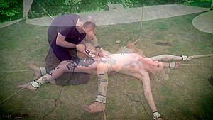 Naughty Slave Submissive In Bondage Sex Game