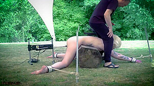 Naughty Slave Submissive In Bondage Sex Game