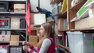 Naughty busty teen 18+ banged by a cop in front of stepmom