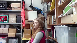 Naughty busty teen 18+ banged by a cop in front of stepmom