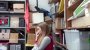 Naughty busty teen 18+ banged by a cop in front of stepmom