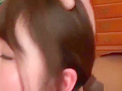 Naughty girl Megumi Shino in the hardcore blowjob threesome