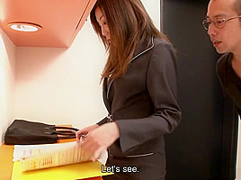 New assistant Yuria Kanno shows her oral skills