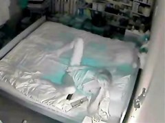 Night time caught my mum masturbating