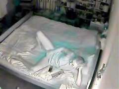 Night time caught my mum masturbating