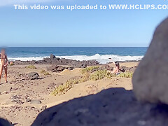 Nudist Beach Blowjob: I Show My Hard Cock To A Bitch That Asks Me For A Blowjob And Cum In Her Mouth