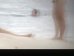 Nudist women spied in the river beach