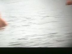 Nudist women spied in the river beach
