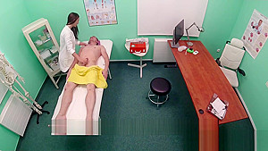 Nurse giving massage to her doctor