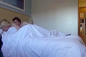 Old couple sex under the sheets