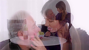 Olf fart fucks mouth of a gal