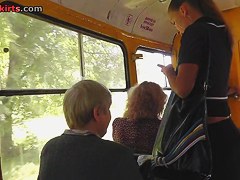 One of the cooles upskirts on bus