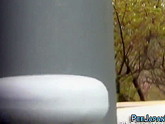 Oriental Slut Caught Pee