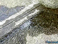 Oriental Slut Caught Pee
