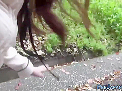 Oriental Slut Caught Pee