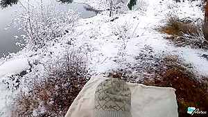 Outdoor Doggystyle in a Snowstorm