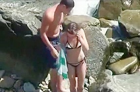 Outside Movie Of Inexperienced Sexy Couple Enjoying